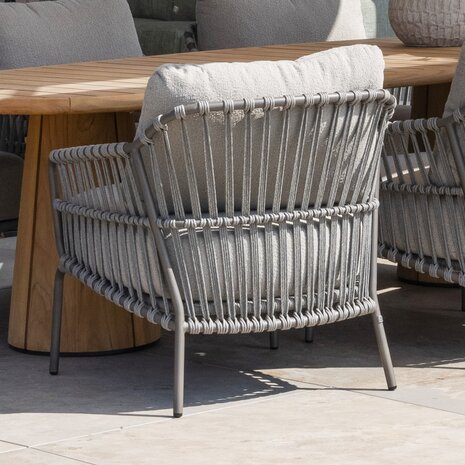 4 Seasons Outdoor Sarah Capalbio low dining tuinset 130xH69 cm rond 5 delig terre 4 Seasons Outdoor