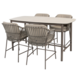 4 Seasons Outdoor Manolo Capalbio high dining tuinset 180x90xH90 cm 5 delig keramiek terre 4 Seasons Outdoor