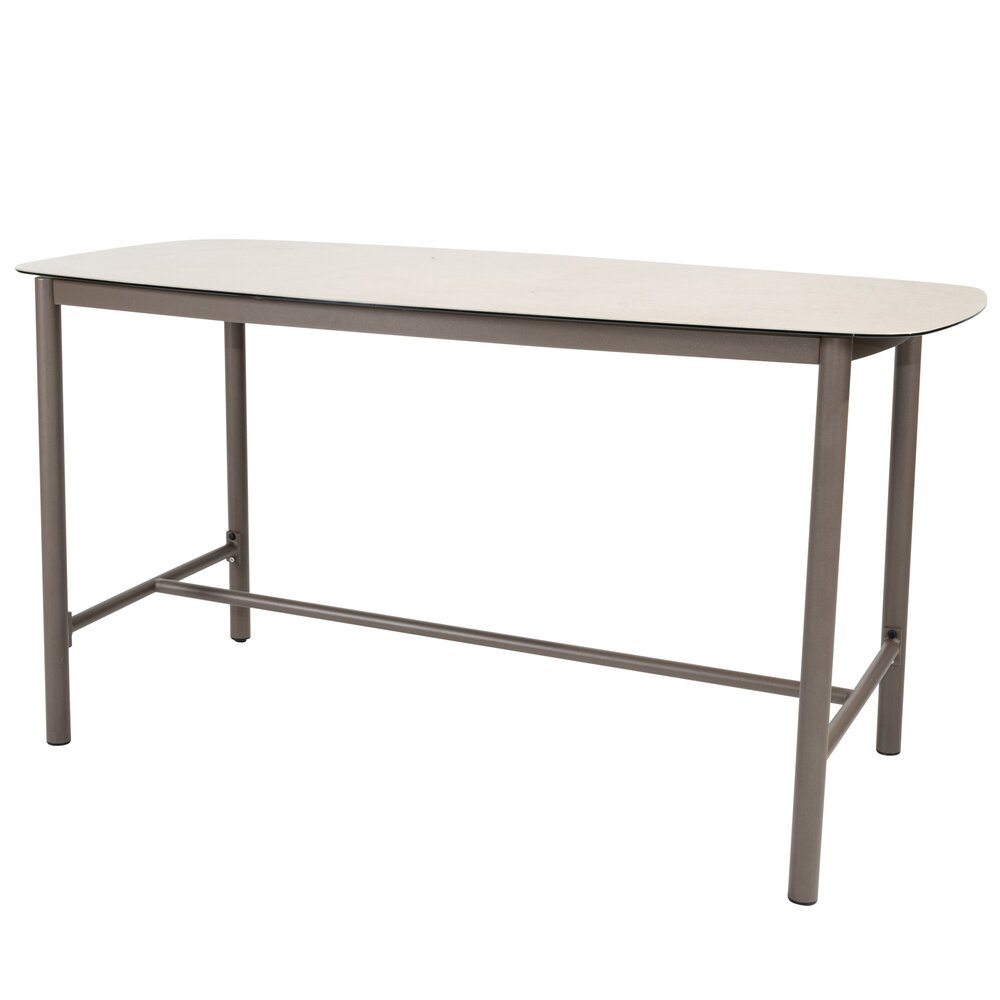 4 Seasons Outdoor Manolo Capalbio high dining tuinset 180x90xH90 cm 5 delig keramiek terre 4 Seasons Outdoor