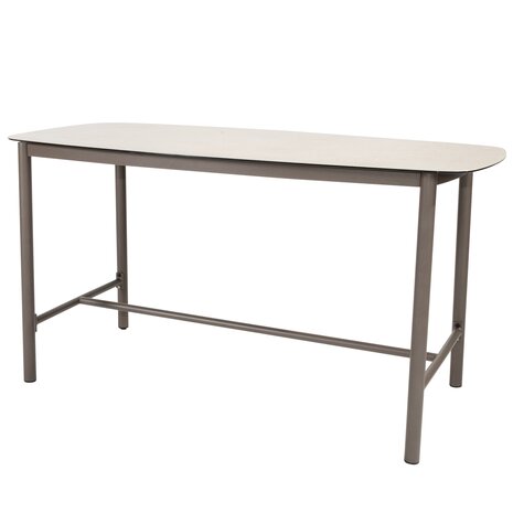 4 Seasons Outdoor Manolo Capalbio high dining tuinset 180x90xH90 cm 5 delig keramiek terre 4 Seasons Outdoor