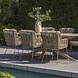 4 Seasons Outdoor Hampton Fabrice dining tuinset 240x105xH75 cm 7 delig mortex latte 4 Seasons Outdoor