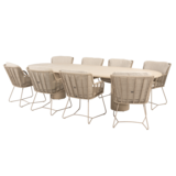 4 Seasons Outdoor Hampton Fabrice dining tuinset 300x110xH75 cm 9 delig mortex latte 4 Seasons Outdoor 4 Seasons Outdoor Hampton Fabrice dining tuinset 300x110xH75 cm 9 delig mortex latte 4 Seasons Outdoor