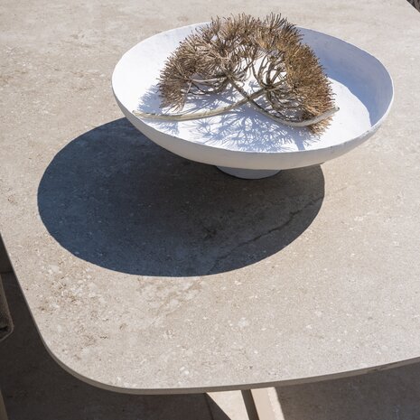 4 Seasons Outdoor Prado Fabrice dining tuinset 300x110xH75 cm 9 delig keramiek latte 4 Seasons Outdoor