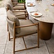 4 Seasons Outdoor Colorado Marina dining tuinset 160xH75 cm rond 7 delig keramiek amber 4 Seasons Outdoor