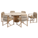 4 Seasons Outdoor Colorado Marina dining tuinset 160xH75 cm rond 7 delig keramiek amber 4 Seasons Outdoor