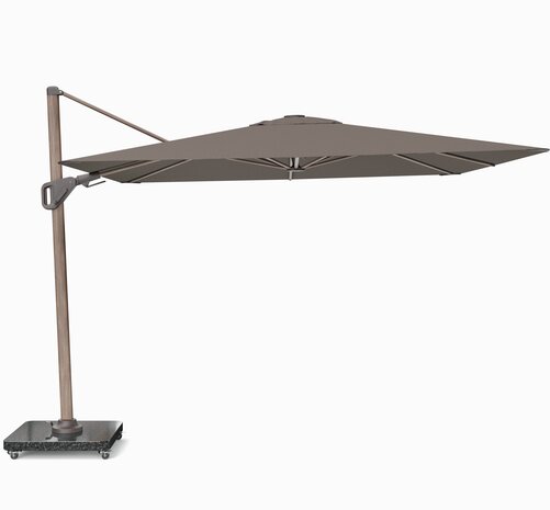 Platinum Nexus T2 premium zweefparasol 300x300 cm mocha mast havana