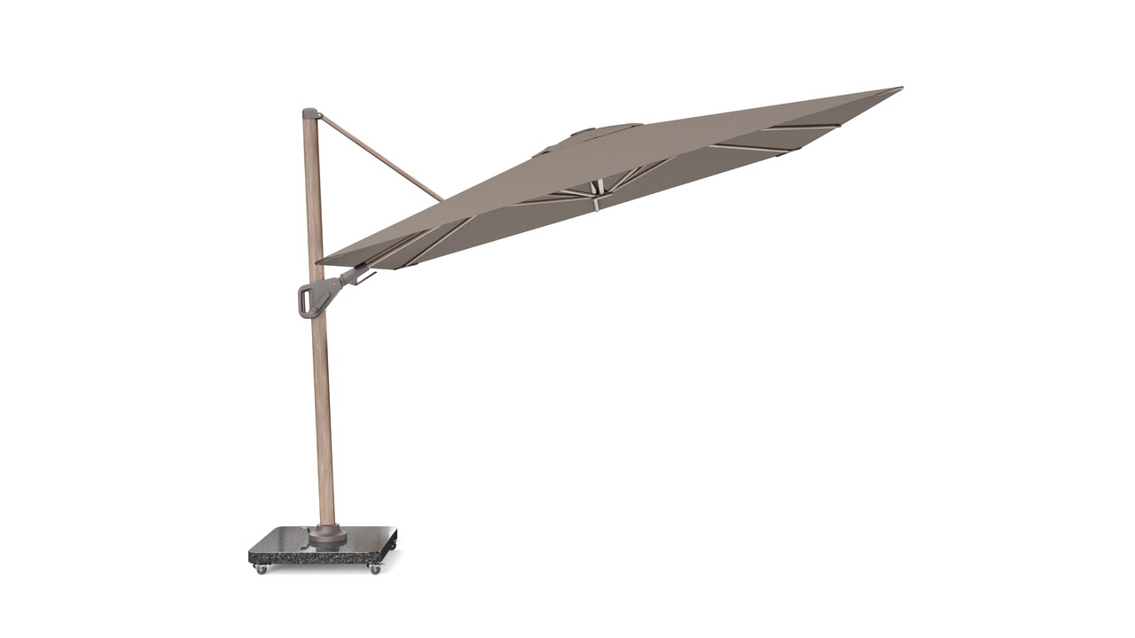 Platinum Nexus T2 premium zweefparasol 300x300 cm mocha mast havana