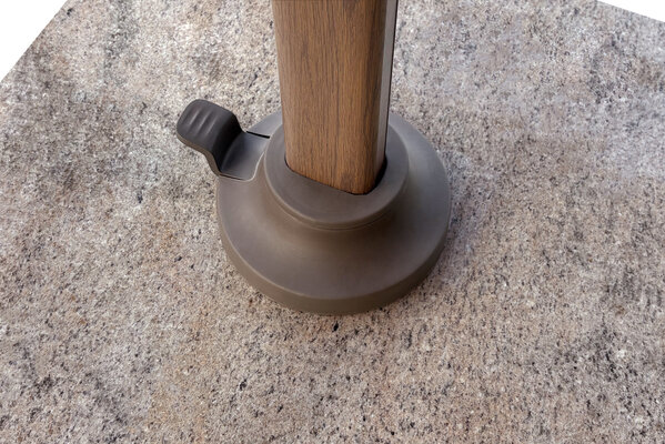 Platinum Nexus T2 premium zweefparasol 300x300 cm mocha mast havana