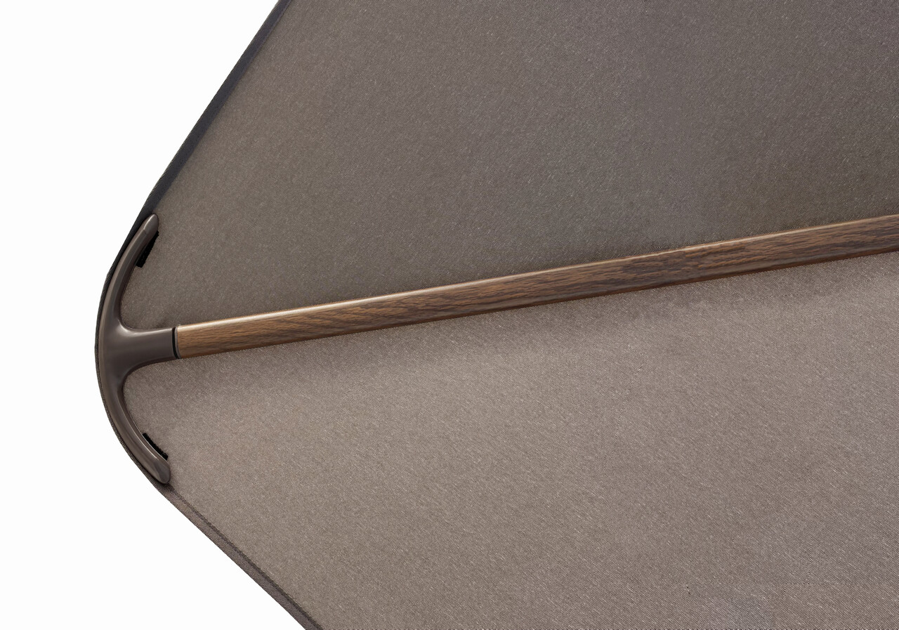 Platinum Nexus T2 premium zweefparasol 300x300 cm mocha mast havana