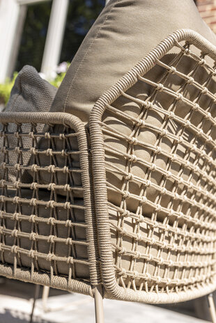 Taste 4SO Showroommodel Albano stoel bank loungeset 3 delig latte rope Taste 4SO