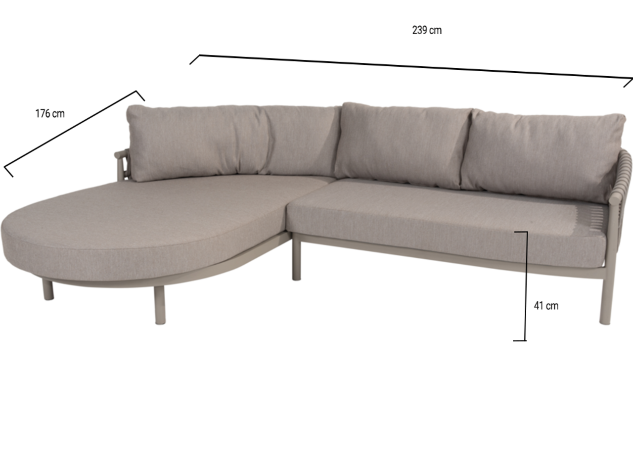 4 Seasons Outdoor Showroommodel Catalana chaise longue loungeset 2 delig cloud Taste 4SO 4 Seasons Outdoor Showroommodel Catalana chaise longue loungeset 2 delig cloud Taste 4SO
