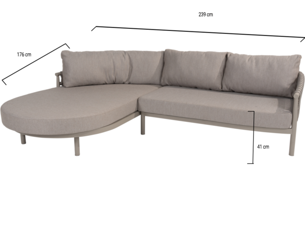 4 Seasons Outdoor Showroommodel Catalana chaise longue loungeset 2 delig cloud Taste 4SO 4 Seasons Outdoor Showroommodel Catalana chaise longue loungeset 2 delig cloud Taste 4SO