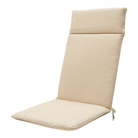 Madison Standenstoel hoge rug kussen 120x50 cm Beige canvas eco+
