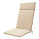 Madison Standenstoel hoge rug kussen 120x50 cm Beige canvas eco+