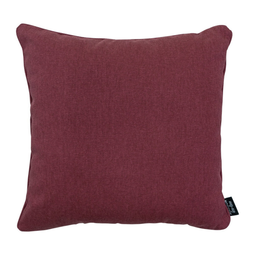 Madison Sierkussen 50X50 cm paspel Bordeaux canvas eco+