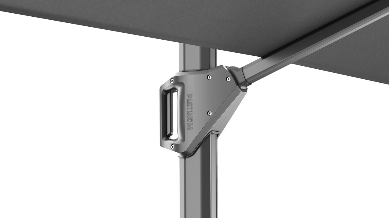 Platinum Beaufort premium zweefparasol 320x320 cm Manhattan met parasolvoet 120kg en hoes