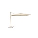 Platinum Nexus T2 premium zweefparasol 300x300 cm sand stone mast Champagne met parasolvoet 90kg en hoes