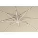 Platinum Nexus T2 premium zweefparasol 300x300 cm sand stone mast Champagne met parasolvoet 90kg en hoes