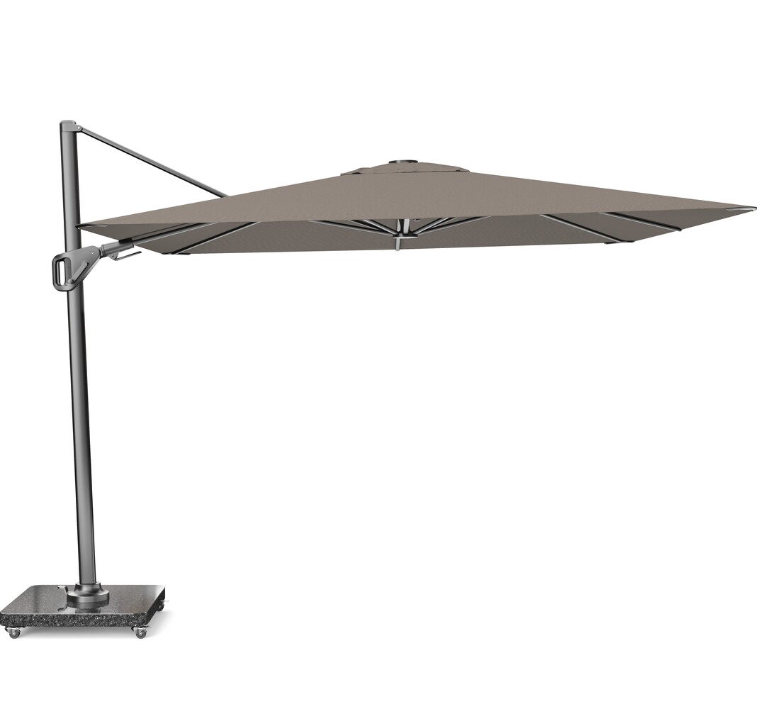 Platinum Nexus T2 premium zweefparasol 300x300 cm Havana met parasolvoet 90kg en hoes