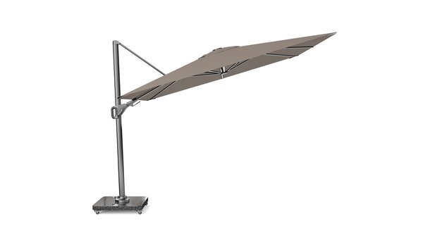 Platinum Nexus T2 premium zweefparasol 300x300 cm Havana met parasolvoet 90kg en hoes