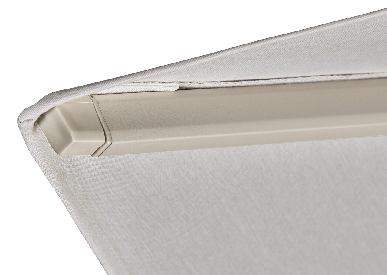 Platinum Beaufort premium zweefparasol 320x320 cm Champagne met parasolvoet 120kg en hoes