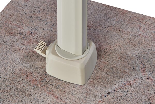 Platinum Challenger T2 premium zweefparasol 260x350 cm sandstone champagne met parasolvoet 90kg en hoes Platinum Challenger T2 premium zweefparasol 260x350 cm sandstone champagne met parasolvoet 90kg en hoes