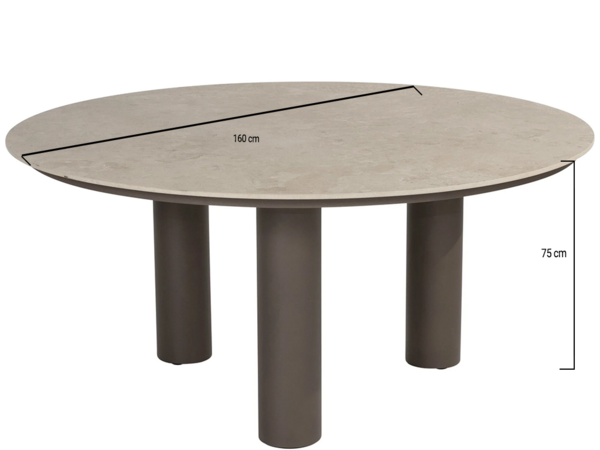 4 Seasons Outdoor Arizona dining tuintafel 160xH75 cm rond keramiek 4 Seasons Outdoor 4 Seasons Outdoor Arizona dining tuintafel 160xH75 cm rond keramiek 4 Seasons Outdoor