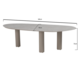 Taste 4SO Estate dining tuintafel mango 240x105xH75 cm keramiek latte Taste 4SO