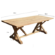 AVH-Collectie Xena dining tuintafel 260x100xH77 cm teak AVH-Collectie Xena dining tuintafel 260x100xH77 cm teak