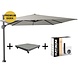 Platinum Challenger T1 premium zweefparasol 400x300 cm manhattan met 120 KG voet en hoes Platinum Challenger T1 premium zweefparasol 400x300 cm manhattan met 120 KG voet en hoes