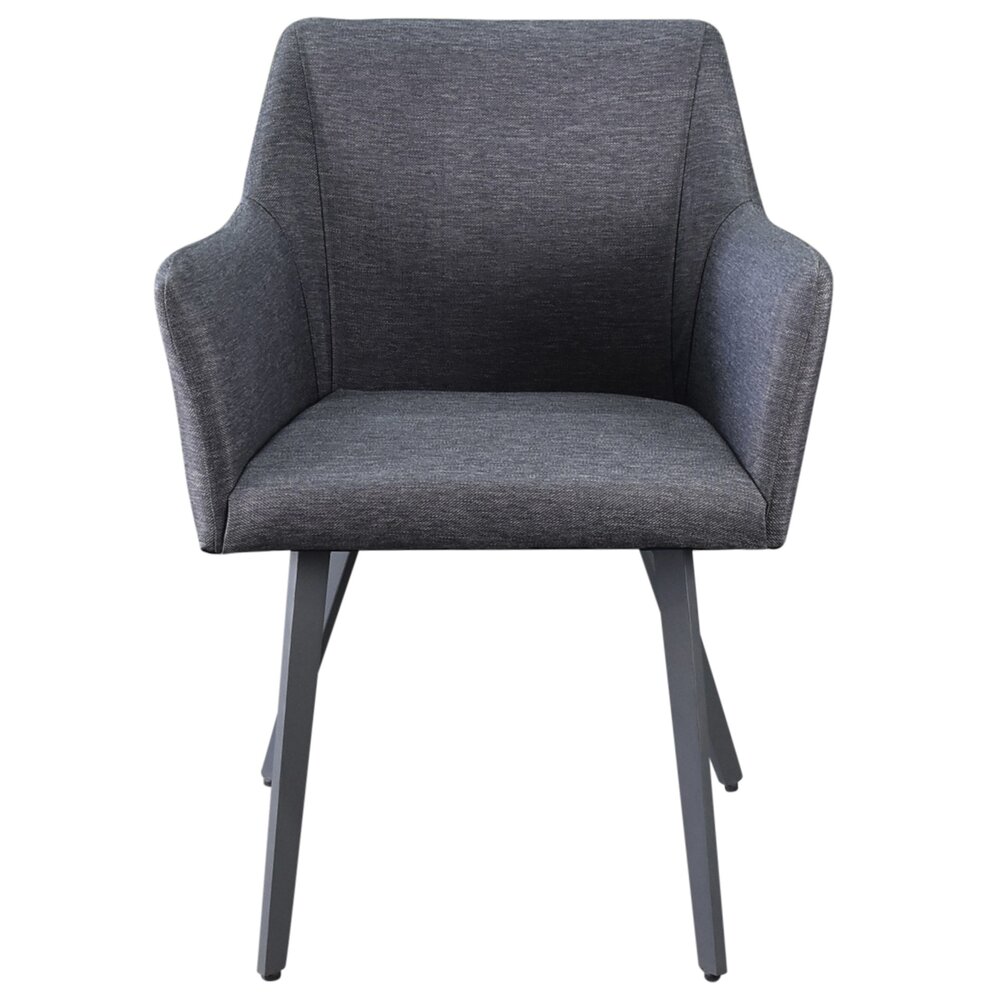 AVH-Collectie Showroommodel Sarego dining tuinstoel outdoor textileen antraciet ( set van 4)