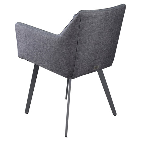 AVH-Collectie Showroommodel Sarego dining tuinstoel outdoor textileen antraciet ( set van 4)