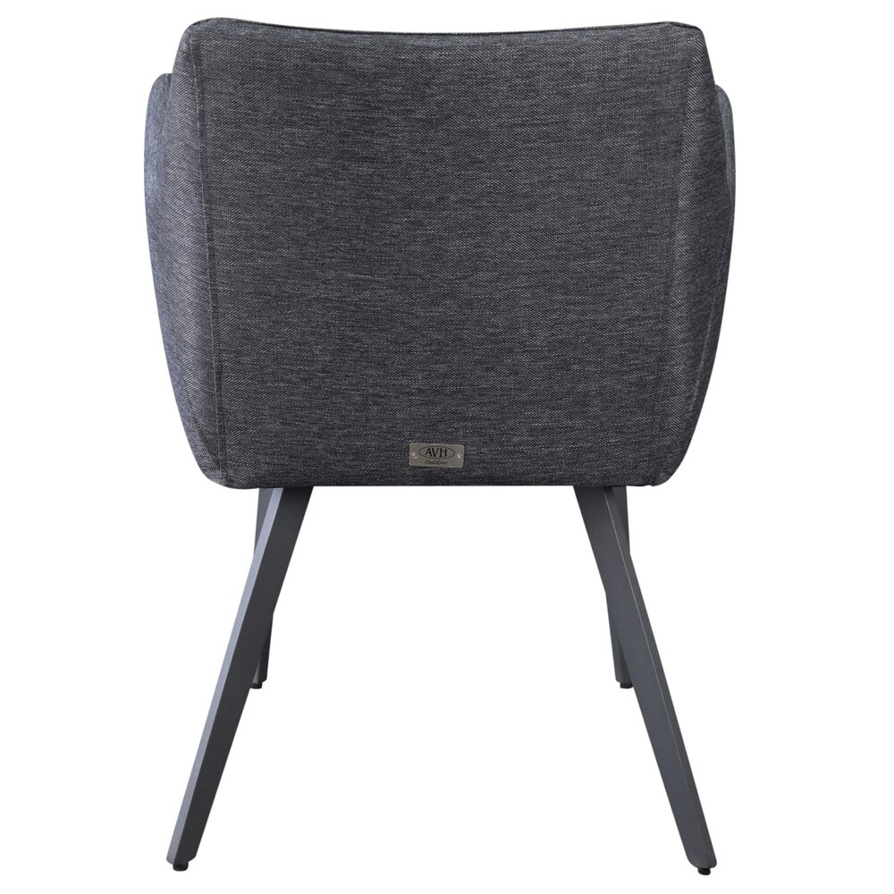 AVH-Collectie Showroommodel Sarego dining tuinstoel outdoor textileen antraciet ( set van 4)
