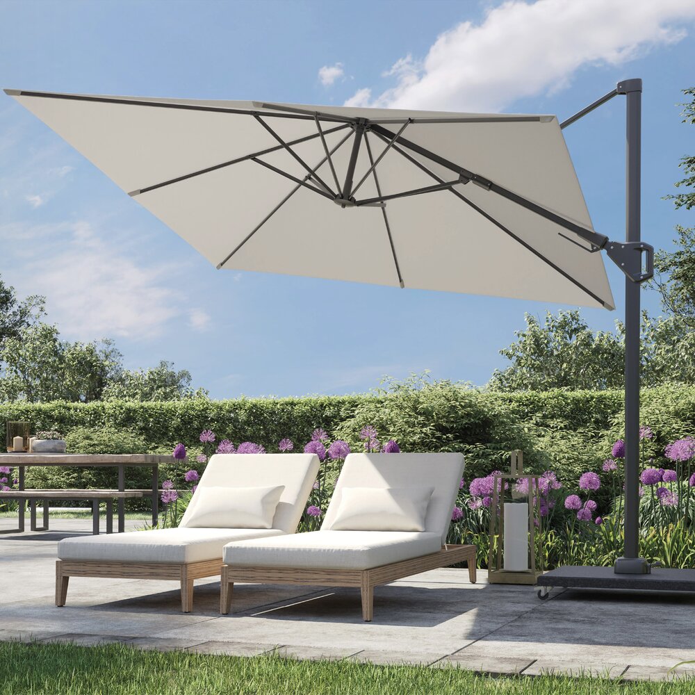 Platinum Voyager T2 zweefparasol 270x270 cm Faded black Platinum Voyager T2 zweefparasol 270x270 cm Faded black