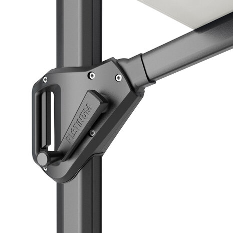 Platinum Voyager T1 zweefparasol 300x200 cm antraciet met 75KG voet en hoes Platinum Voyager T1 zweefparasol 300x200 cm antraciet met 75KG voet en hoes