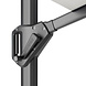 Platinum Voyager T1 zweefparasol 300x200 cm antraciet met 75KG voet en hoes Platinum Voyager T1 zweefparasol 300x200 cm antraciet met 75KG voet en hoes