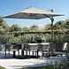 Platinum Voyager T1 zweefparasol 300x200 cm taupe met 75KG voet en hoes Platinum Voyager T1 zweefparasol 300x200 cm taupe met 75KG voet en hoes