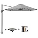 Platinum Voyager T1 zweefparasol 300 cm rond lichtgrijs met 75KG voet en hoes Platinum Voyager T1 zweefparasol 300 cm rond lichtgrijs met 75KG voet en hoes