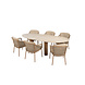 4 Seasons Outdoor Estate Martinique dining tuinset 240x105xH75 cm 7 delig keramiek amber 4 Seasons Outdoor