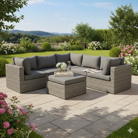 AVH-Collectie Rio hoek loungeset 6-delig antraciet AVH-Collectie Rio hoek loungeset 6-delig antraciet