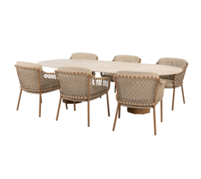 4 Seasons Outdoor Colorado Martinique dining tuinset 240x105xH75 cm 7 delig keramiek amber 4 Seasons Outdoor 4 Seasons Outdoor Colorado Martinique dining tuinset 240x105xH75 cm 7 delig keramiek amber 4 Seasons Outdoor