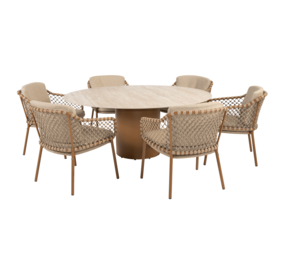 4 Seasons Outdoor Colorado Martinique dining tuinset 160xH75 cm rond 7 delig keramiek amber 4 Seasons Outdoor 4 Seasons Outdoor Colorado Martinique dining tuinset 160xH75 cm rond 7 delig keramiek amber 4 Seasons Outdoor