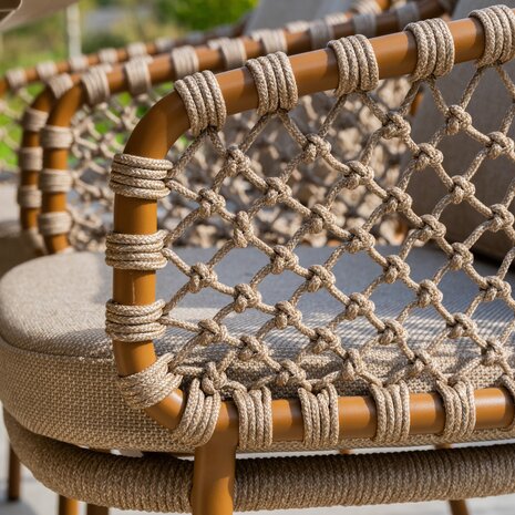 4 Seasons Outdoor Hampton Martinique dining tuinset 240x105xH75 cm 7 delig mortex amber 4 Seasons Outdoor