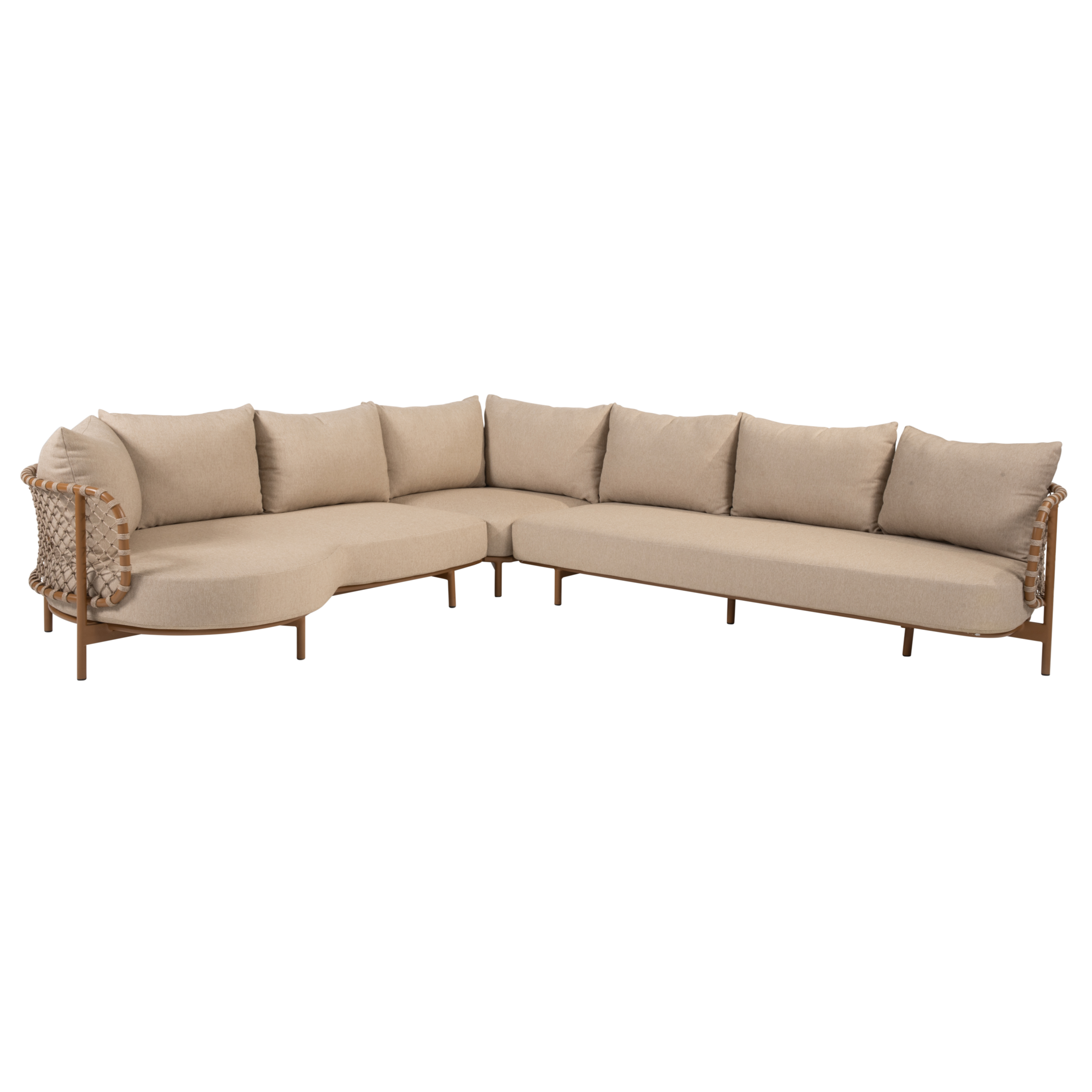 4 Seasons Outdoor Martinique modulaire hoek loungeset 2 delig amber 