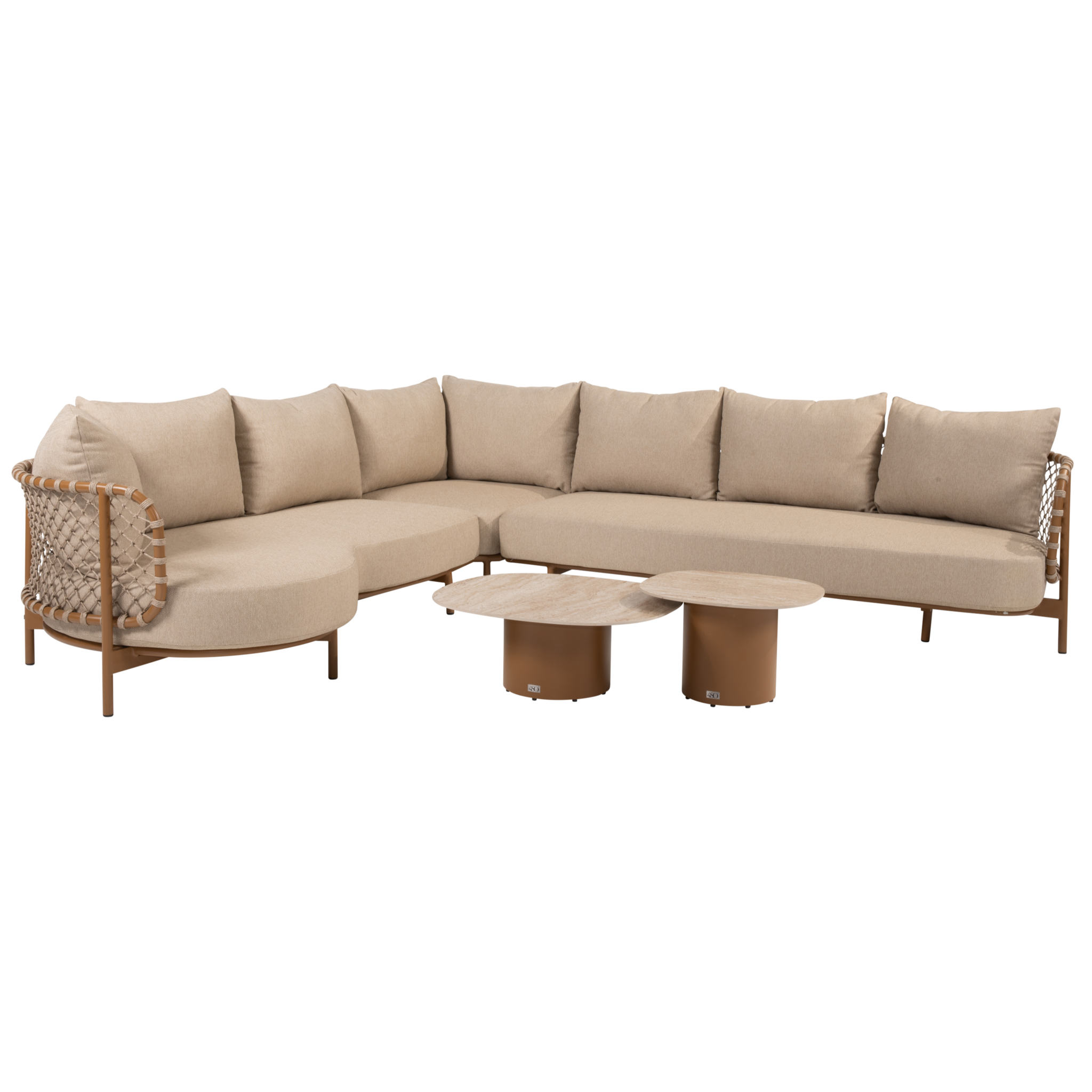 4 Seasons Outdoor Sofie Martinique modulaire hoek loungeset 4 delig keramiek amber 