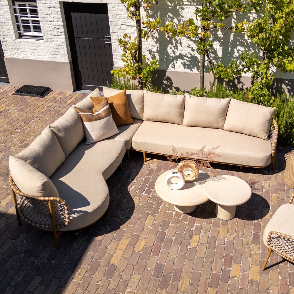 4 Seasons Outdoor Salute Martinique modulaire hoek loungeset 4 delig keramiek amber 4 Seasons Outdoor