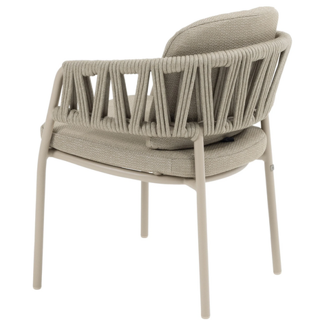 Taste 4SO Calma Prado dining tuinset 130xH75 cm rond 5 delig keramiek latte Taste 4SO