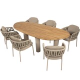 Taste 4SO Calma Estate dining tuinset 240x105xH75 cm 7 delig latte teak Taste 4SO Taste 4SO Calma Estate dining tuinset 240x105xH75 cm 7 delig latte teak Taste 4SO