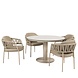Taste 4SO Calma Sarah dining tuinset 120xH75 cm rond 5 delig keramiek latte Taste 4SO