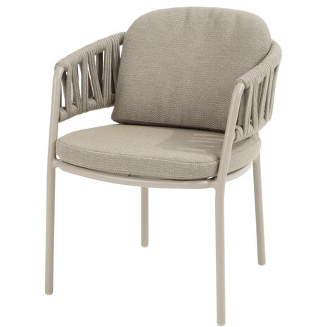 Taste 4SO Calma Sarah dining tuinset 120xH75 cm rond 5 delig keramiek latte Taste 4SO